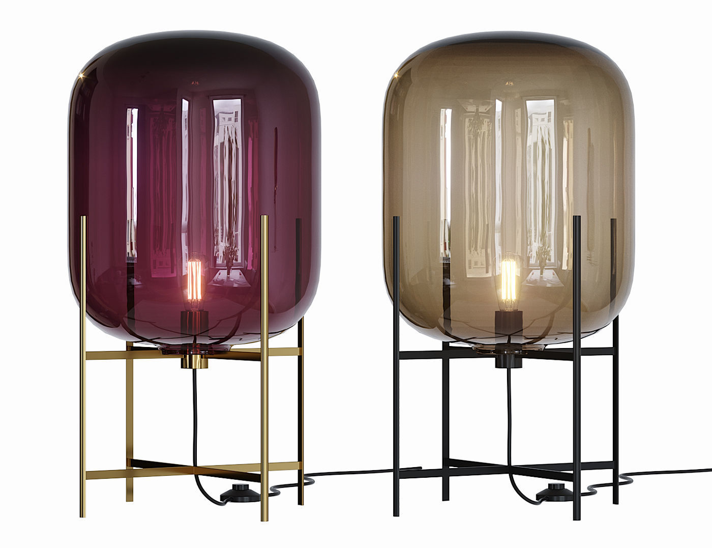 Oda floor lamps 3D model_2