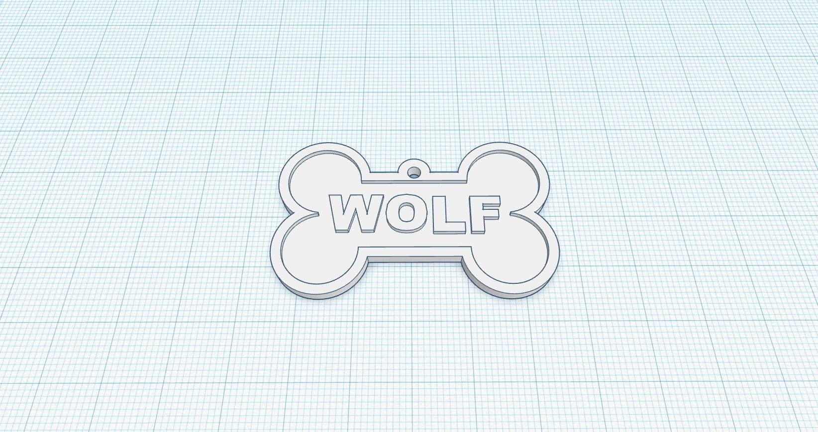 Canine Bone Tag Package 3D print model_11