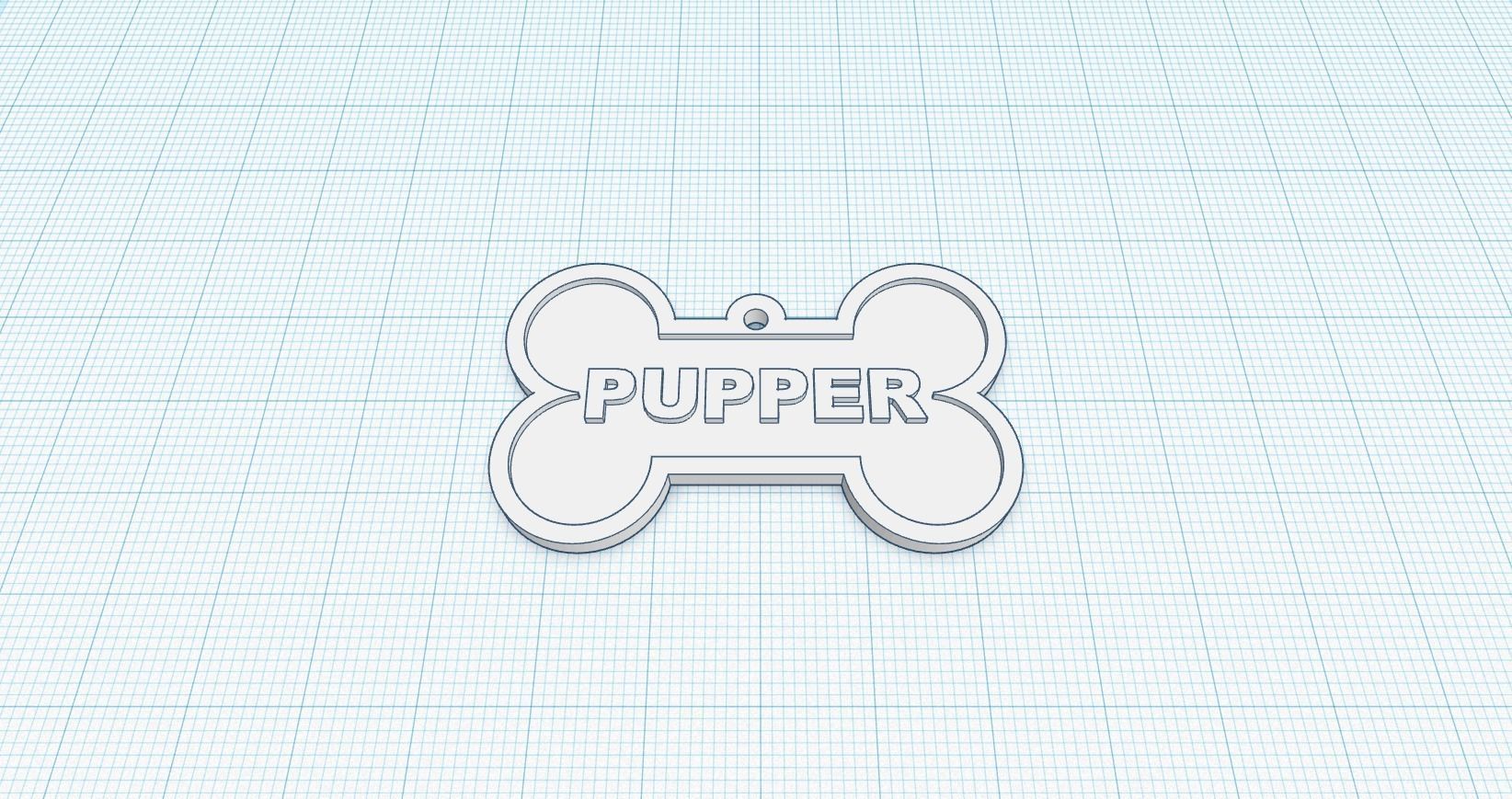 Canine Bone Tag Package 3D print model_7