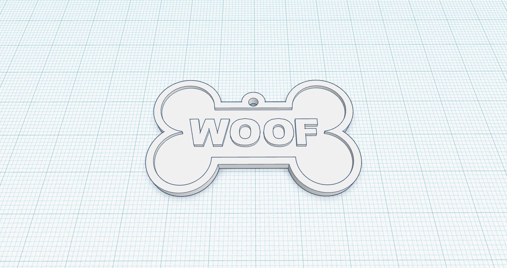 Canine Bone Tag Package 3D print model_12