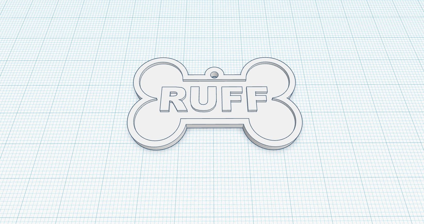 Canine Bone Tag Package 3D print model_8