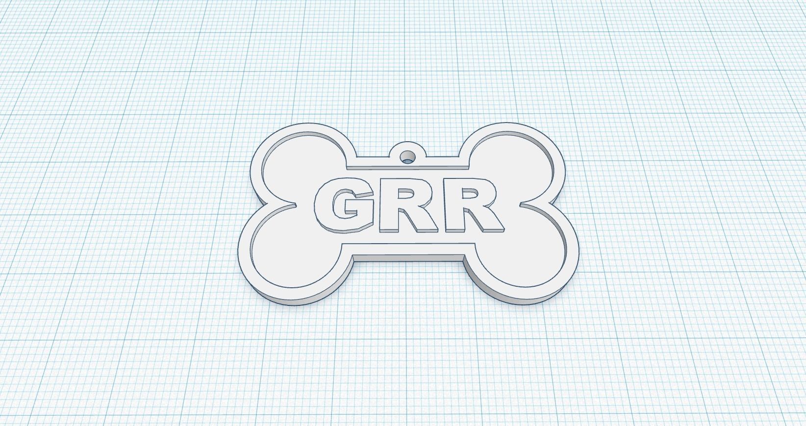 Canine Bone Tag Package 3D print model_6