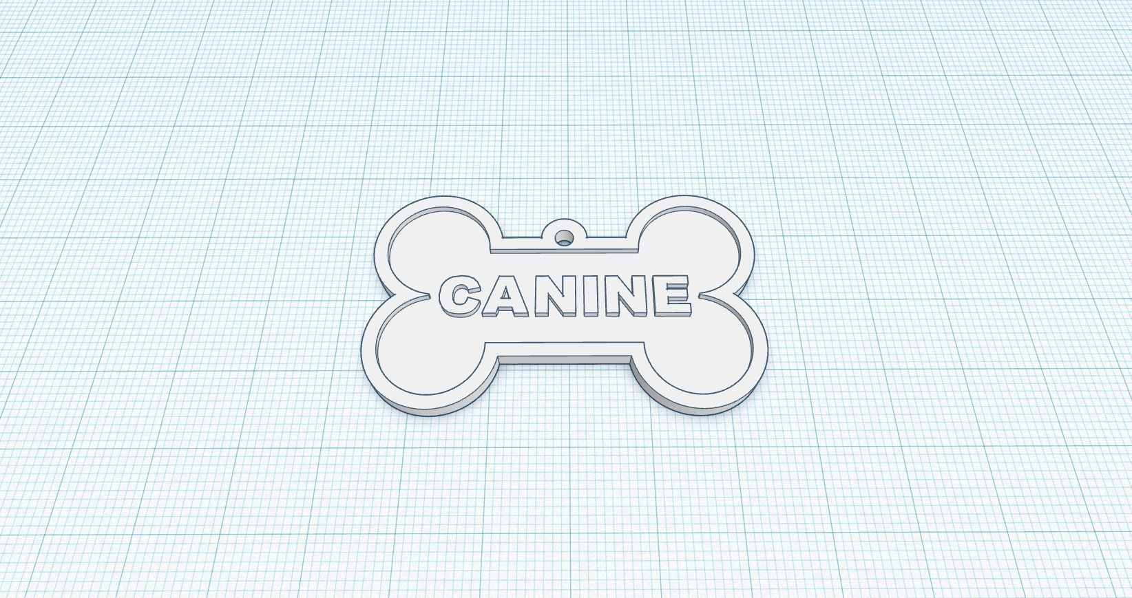 Canine Bone Tag Package 3D print model_3