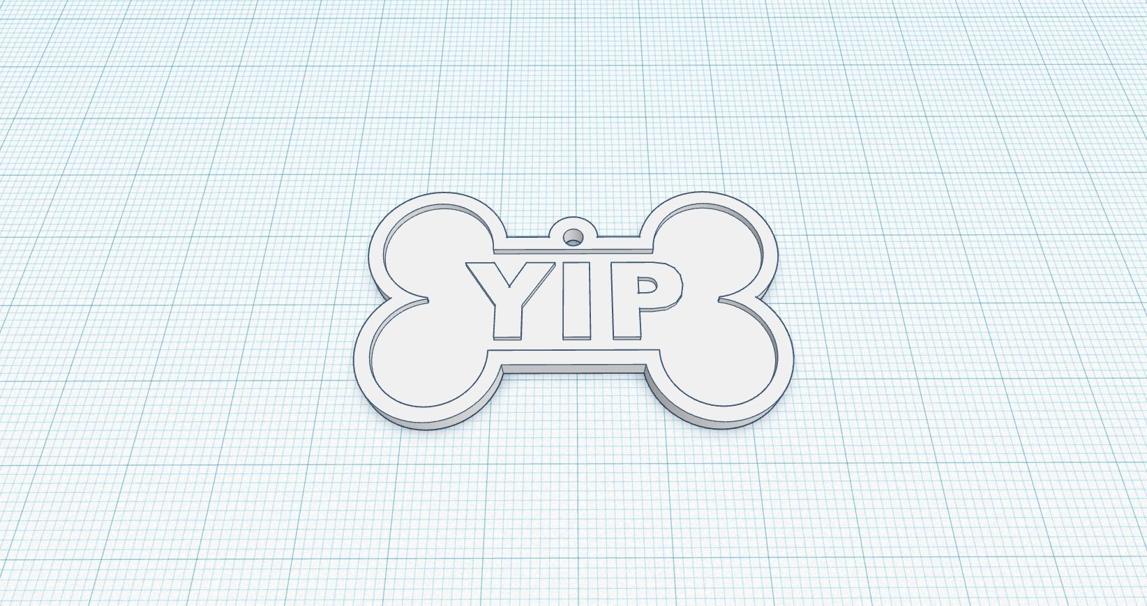 Canine Bone Tag Package 3D print model_13