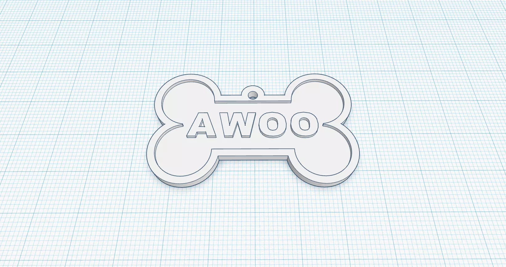 Canine Bone Tag Package 3D print model_0