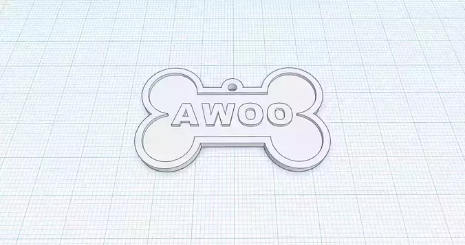 Canine Bone Tag Package 3D print model