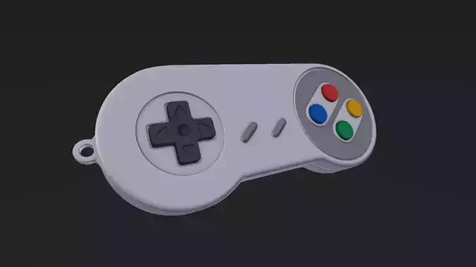 Super Nintendo Joypad Keychain