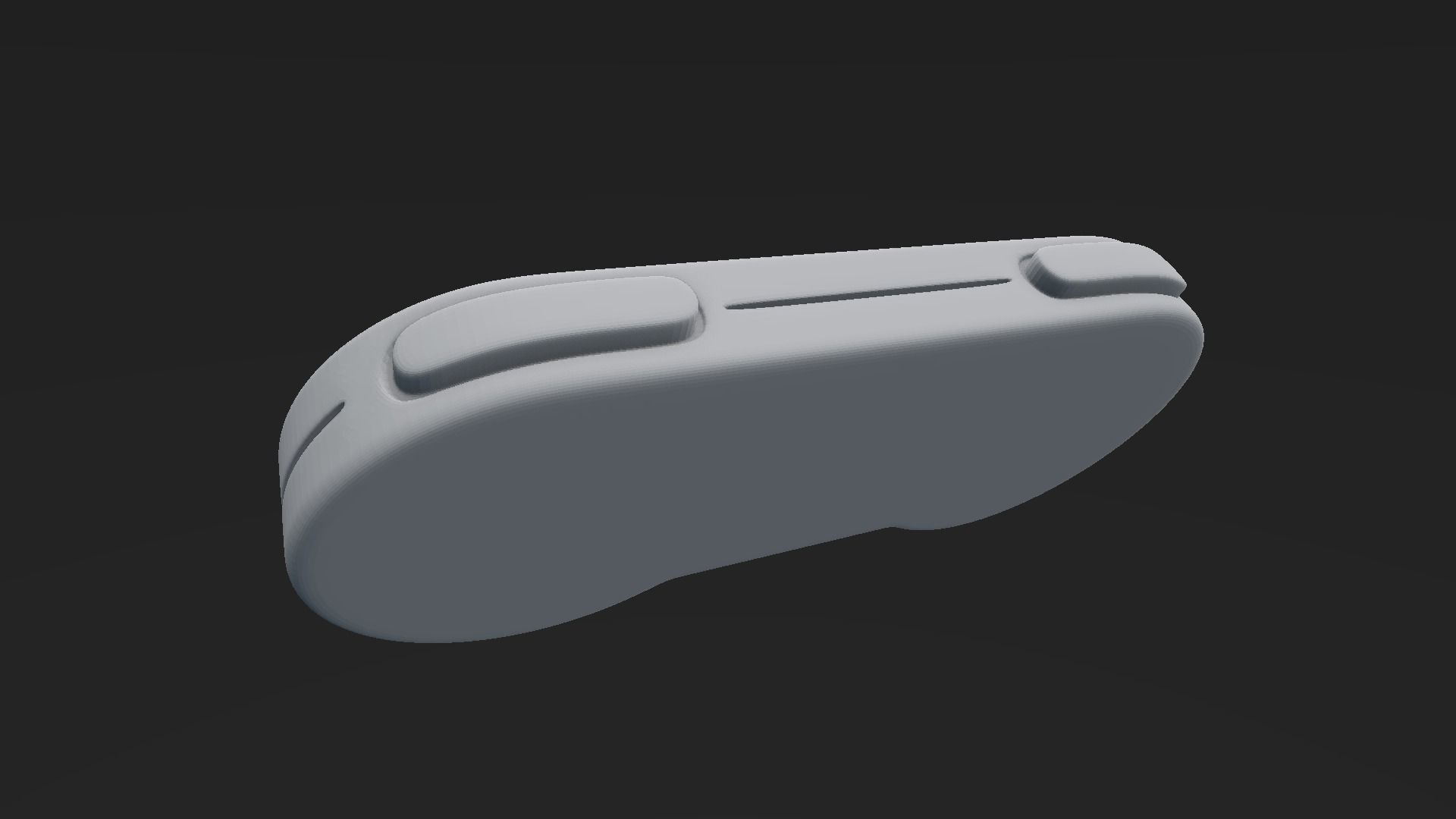 Super Nintendo Joypad Keychain 3D print model_7