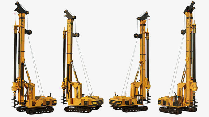 Drilling Rig Game Ready Low-poly 3D model