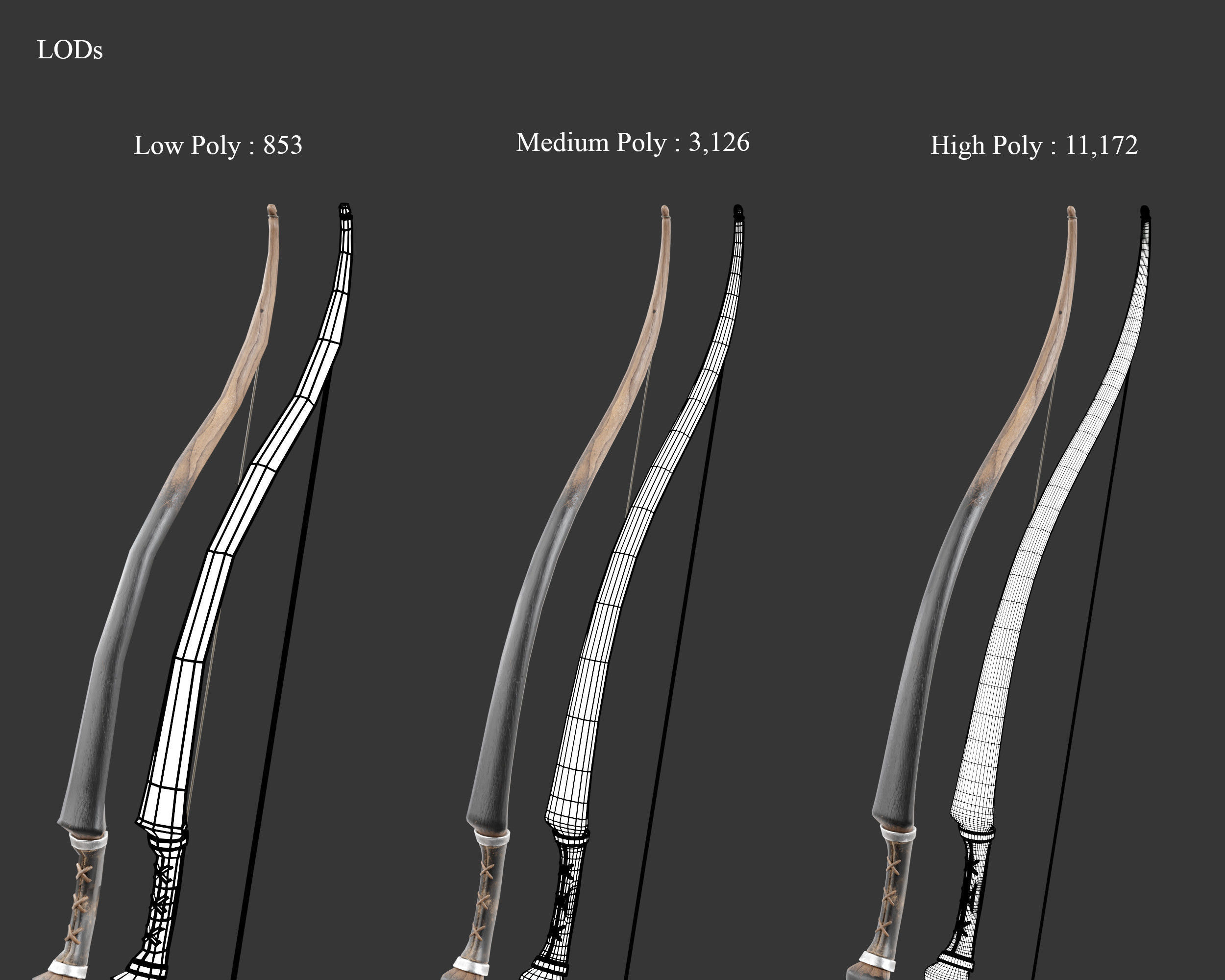 Medieval Collection Weapons Bows and Arrows _17