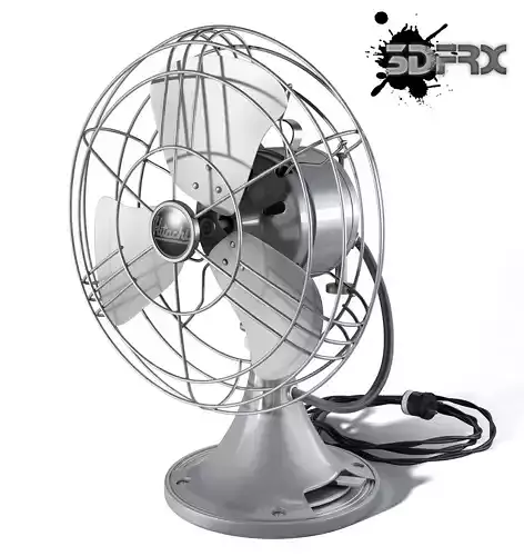 Hitachi Vintage Fan 3D model