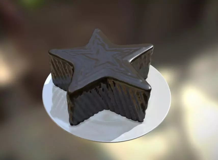 Cake Star 1 3D model_0