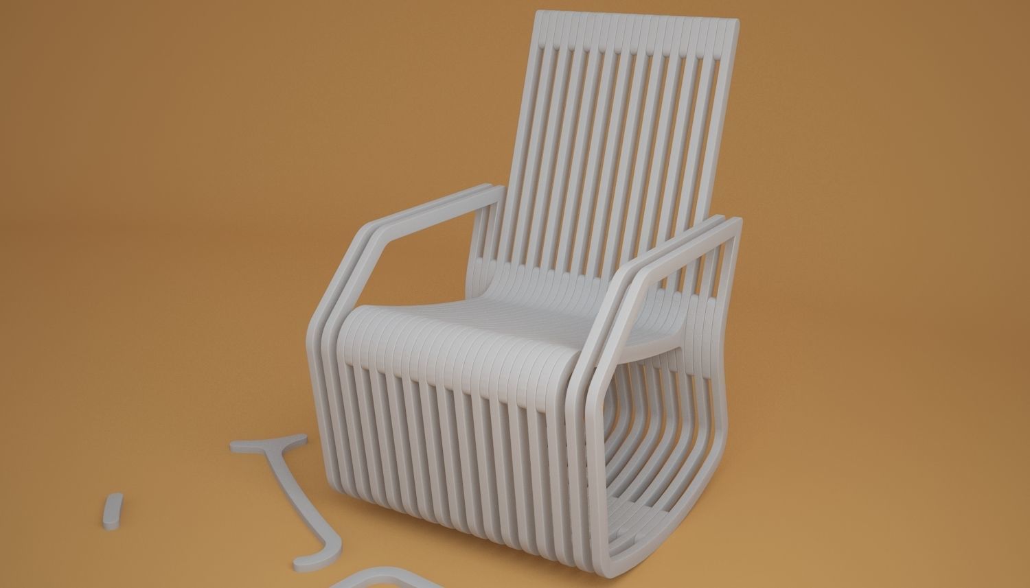 Parametric Chair Design 3D model_2