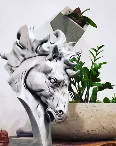 Horse Head1 3D print model