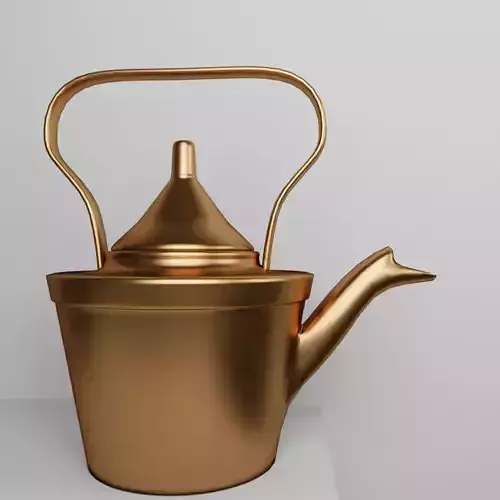 Vintage Brass Tea Kettle
