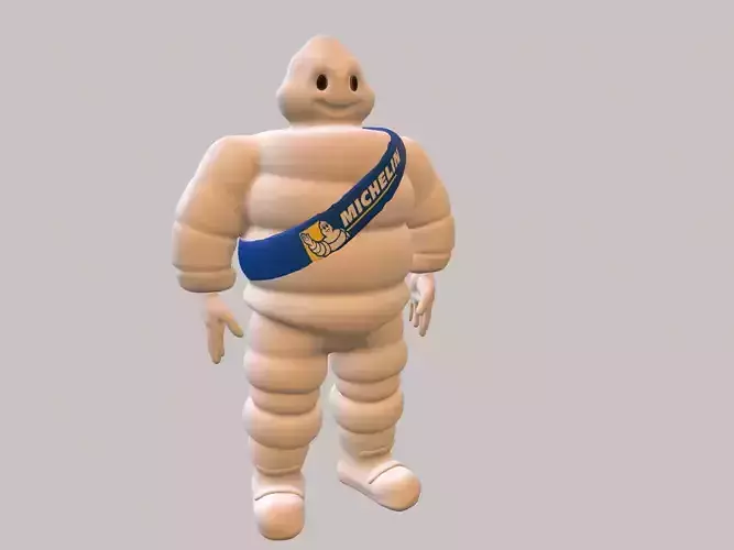 Michelin man Low-poly 3D model