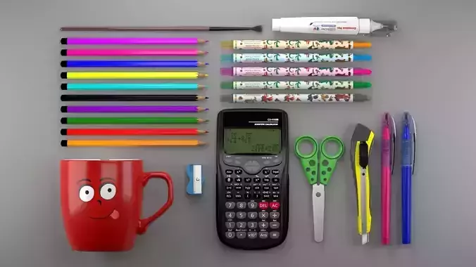 Stationery Products 3D model