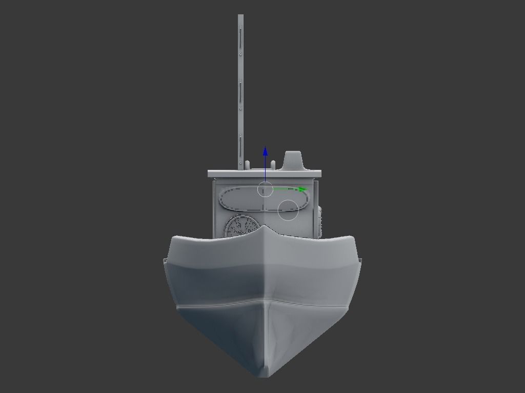 old fishing bout  3D model_7