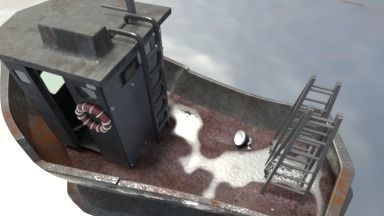 old fishing bout  3D model_3