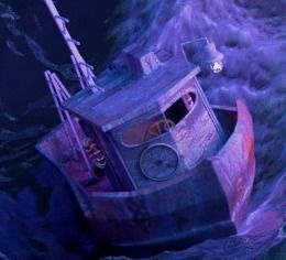 old fishing bout  3D model_1