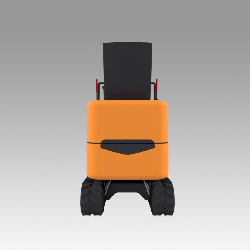 Mini excavator 3D model_5