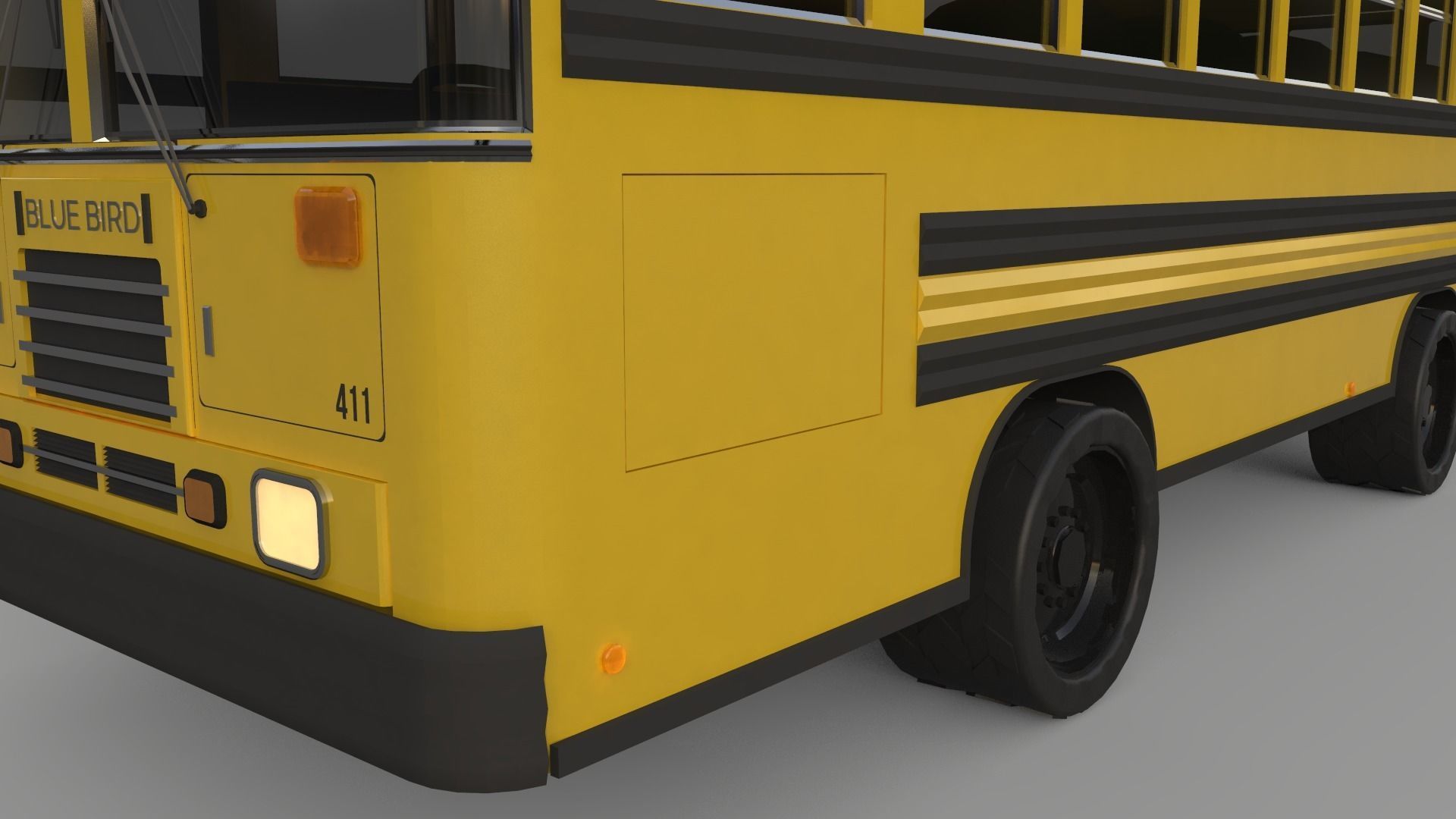 School Bus - Bluebird TC2000 Inspired 3D model_12