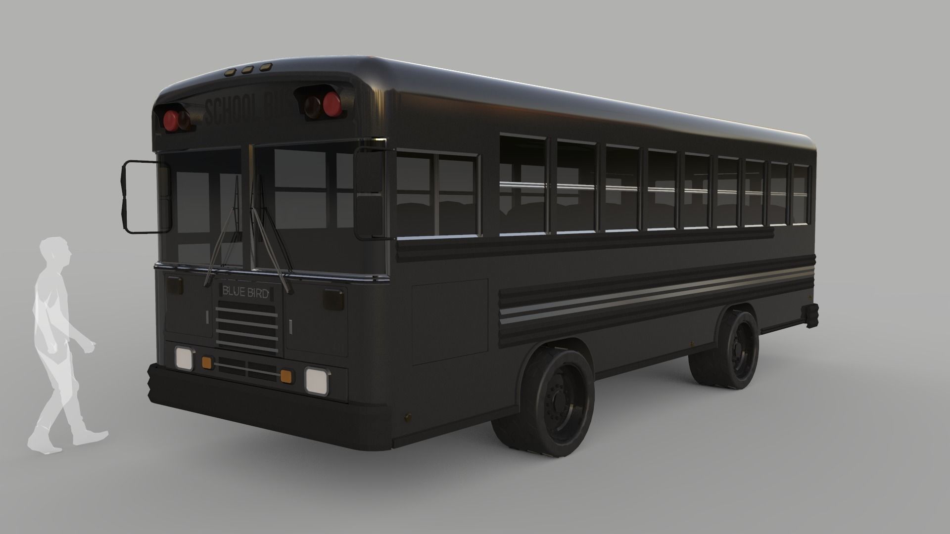 School Bus - Bluebird TC2000 Inspired 3D model_28
