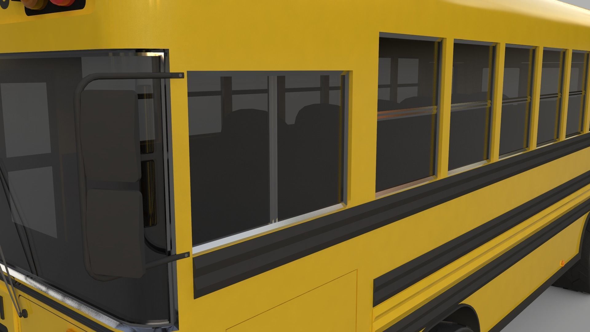 School Bus - Bluebird TC2000 Inspired 3D model_13