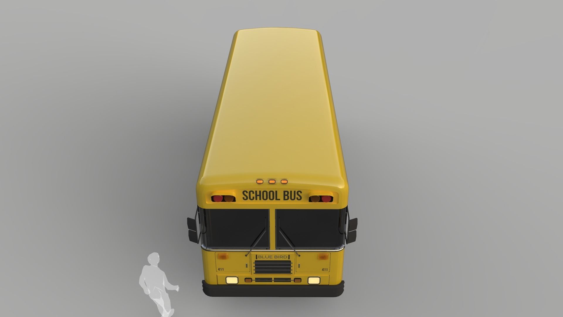 School Bus - Bluebird TC2000 Inspired 3D model_7