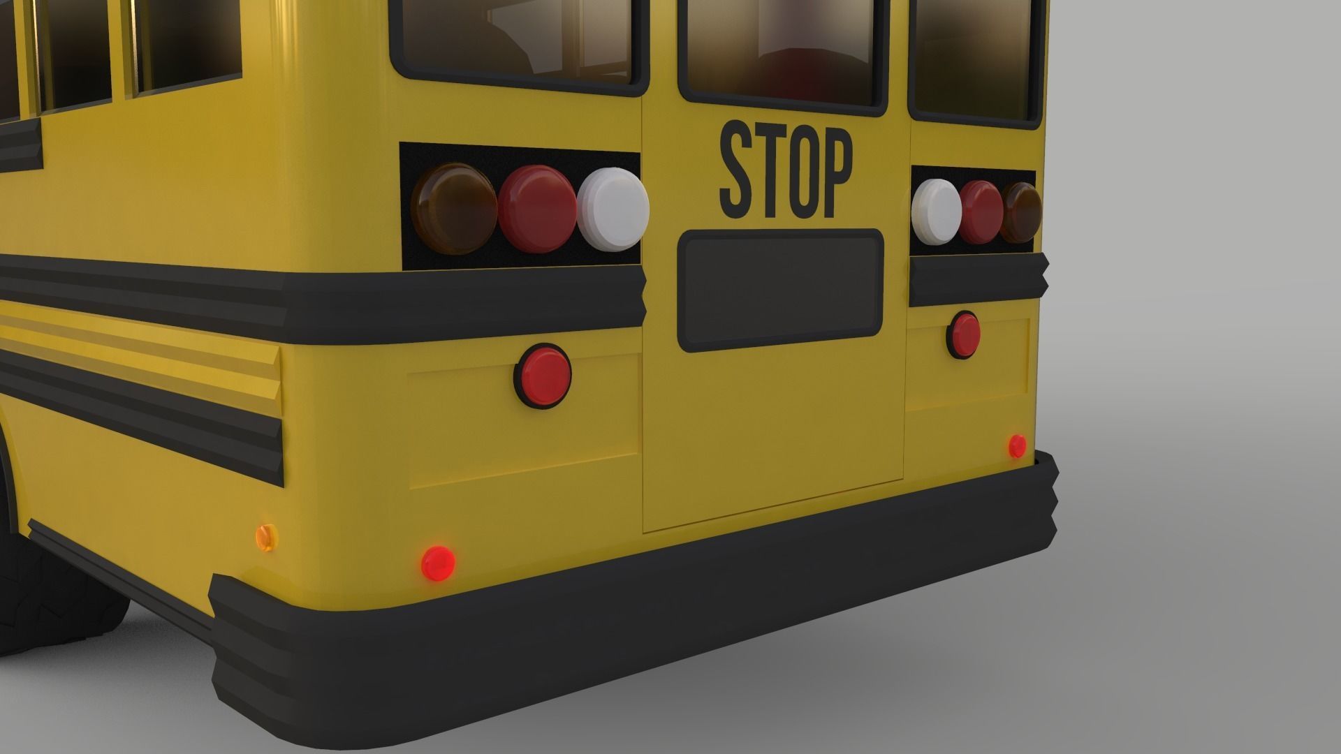 School Bus - Bluebird TC2000 Inspired 3D model_15
