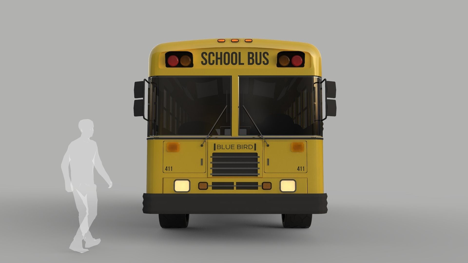 School Bus - Bluebird TC2000 Inspired 3D model_25