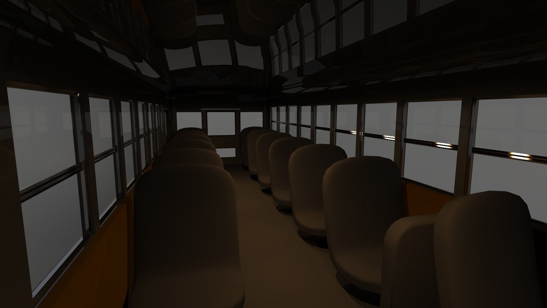 School Bus - Bluebird TC2000 Inspired 3D model_30