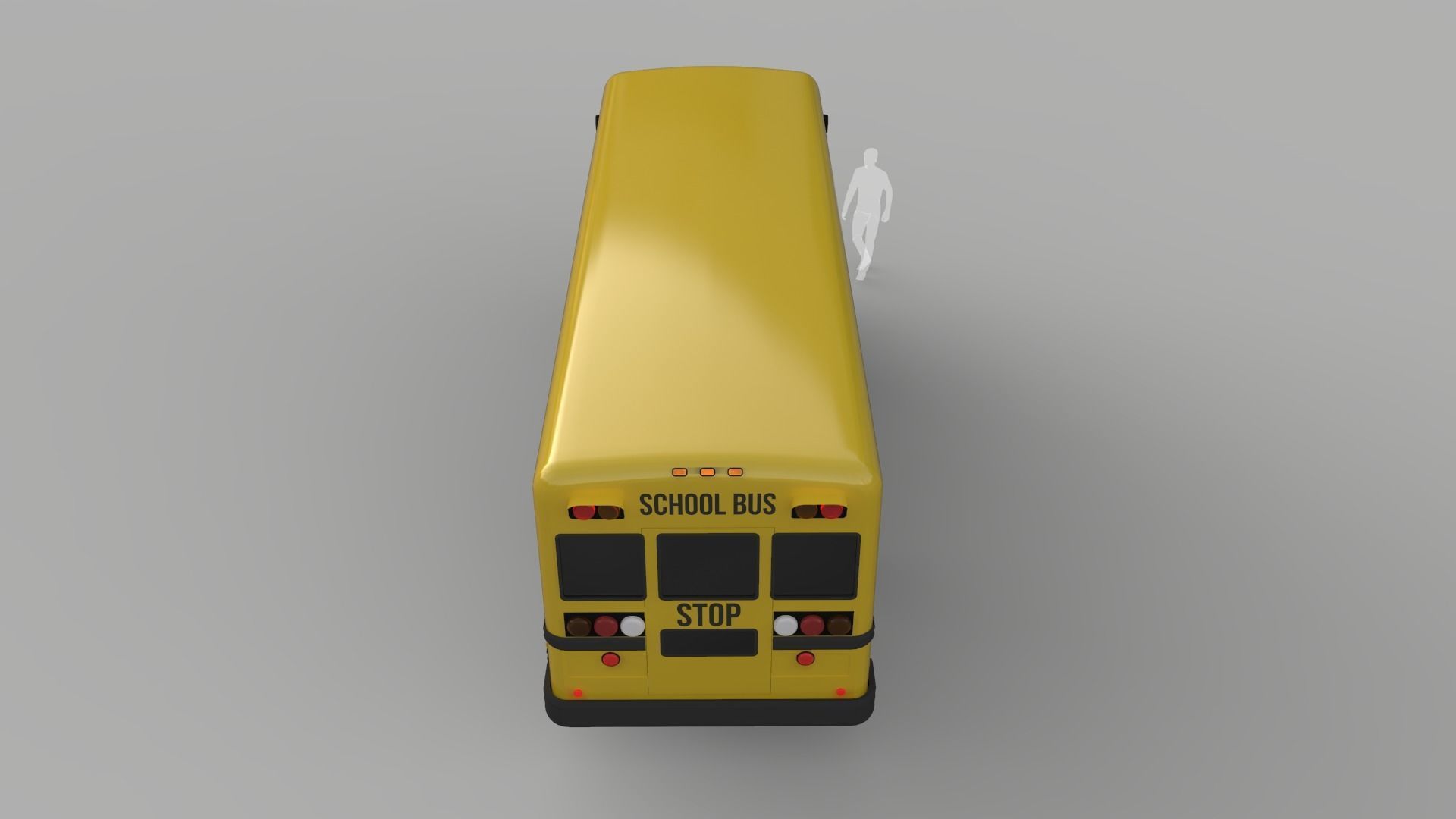 School Bus - Bluebird TC2000 Inspired 3D model_3