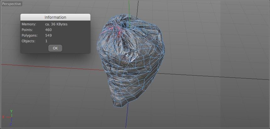 4 Trash Bag Bundle Low-poly 3D model_16