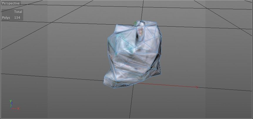 4 Trash Bag Bundle Low-poly 3D model_9