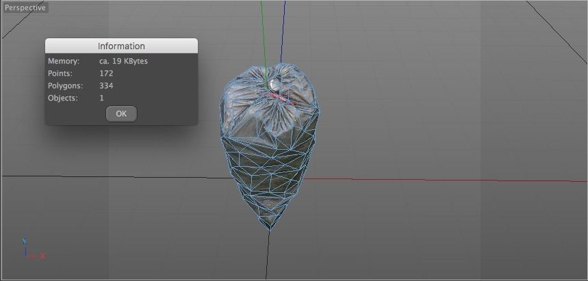 4 Trash Bag Bundle Low-poly 3D model_18