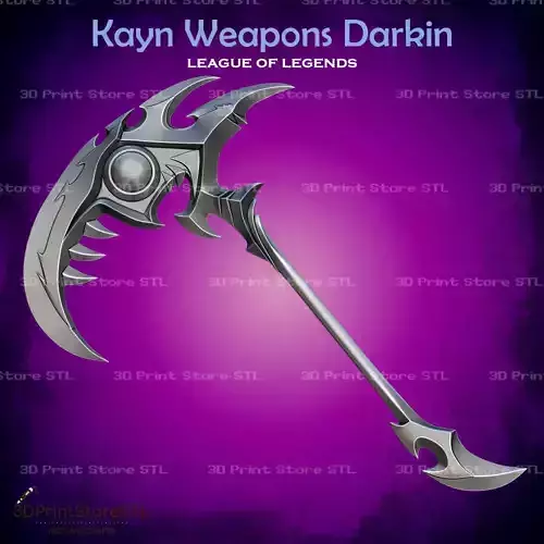Kayn Darkin Scythes Cosplay League of Legends - STL File 3D print model