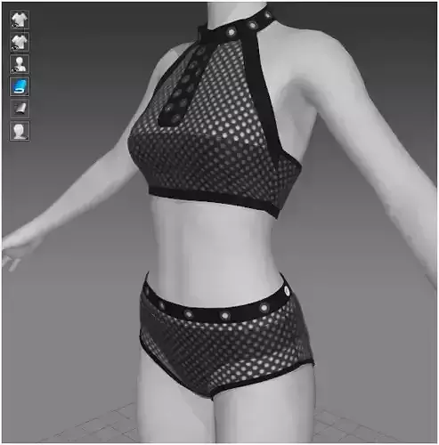 Marvelous Designer Clothes - Lingerie Set 3D model