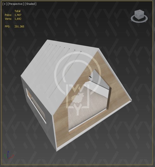 Deauvile pet House  Low-poly 3D model_19