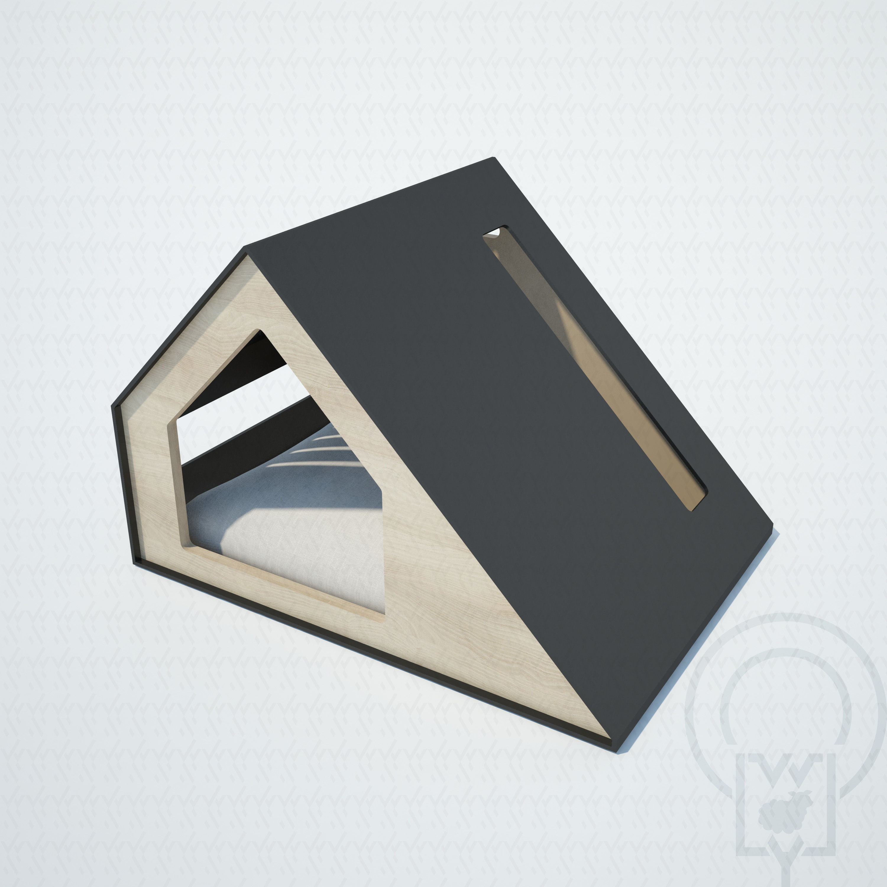 Deauvile pet House  Low-poly 3D model_5