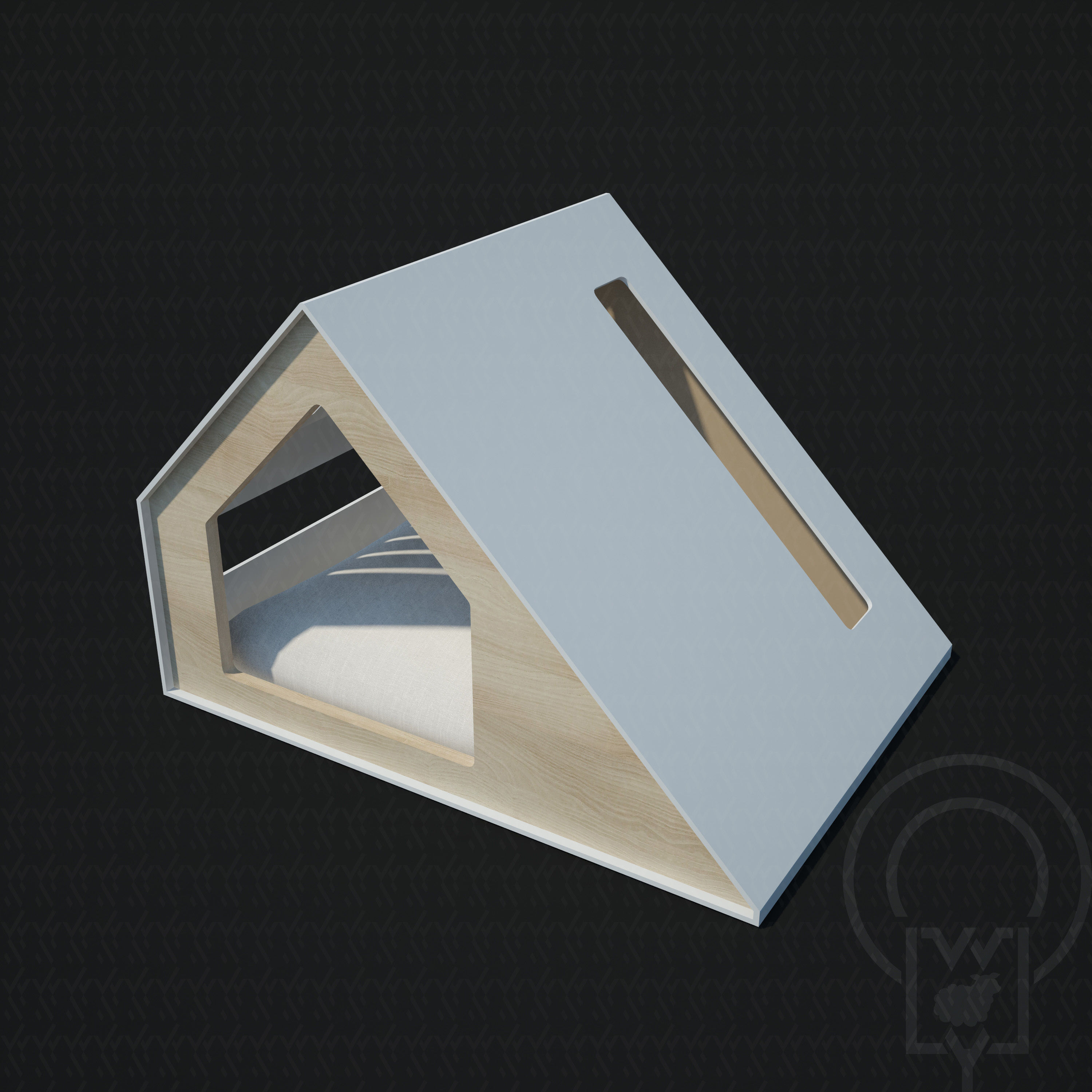 Deauvile pet House  Low-poly 3D model_7