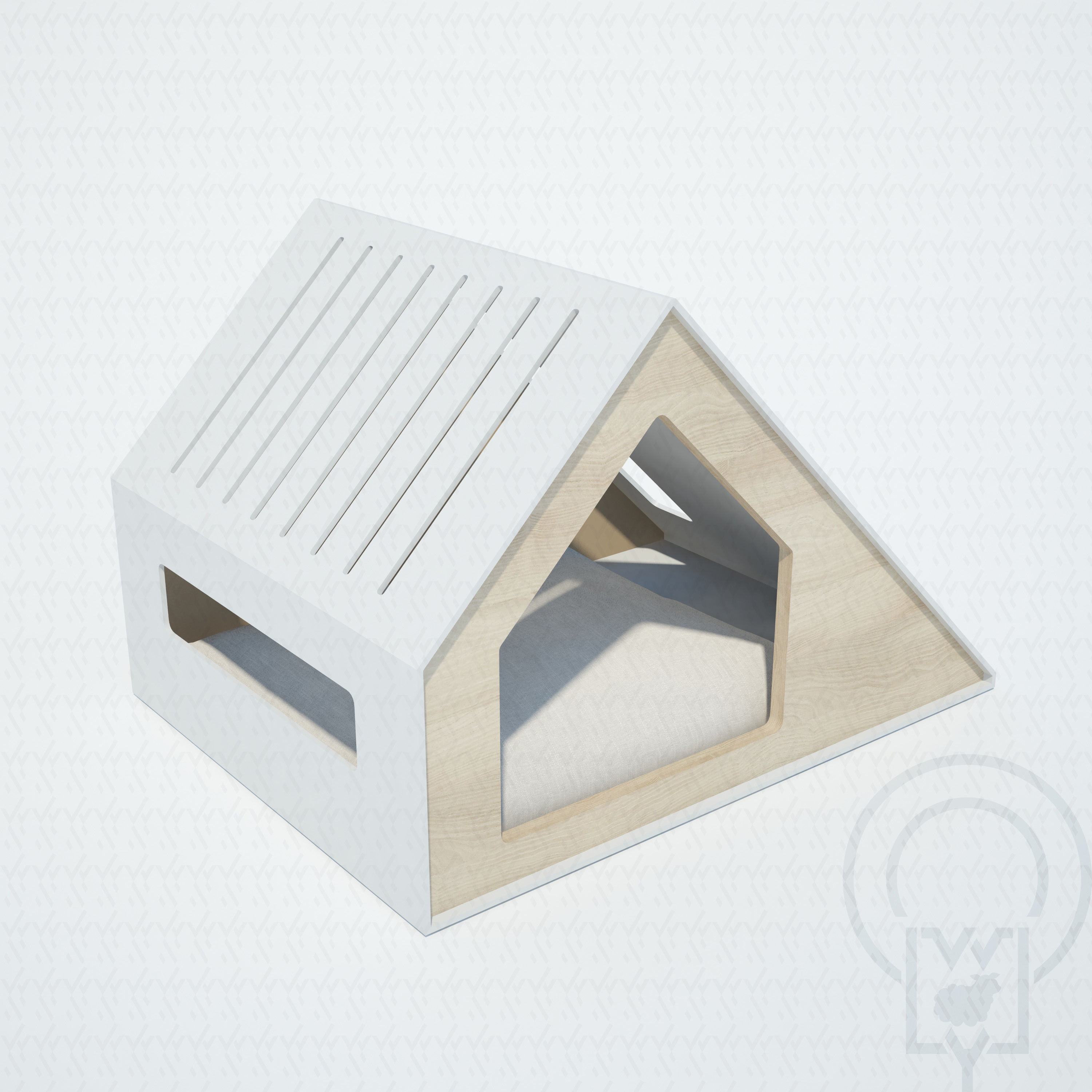 Deauvile pet House  Low-poly 3D model_9
