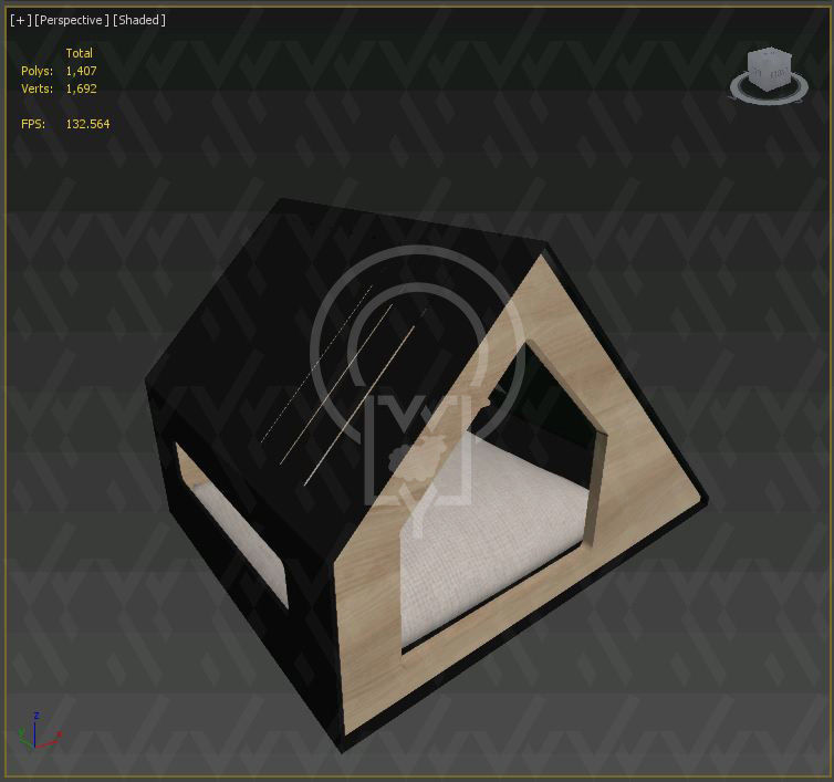 Deauvile pet House  Low-poly 3D model_18
