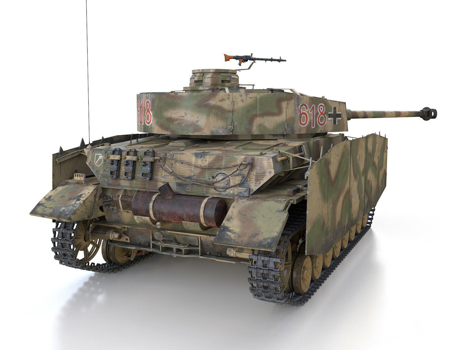 PzKpfw IV - Panzer 4 - Ausf H - 618 3D model_6