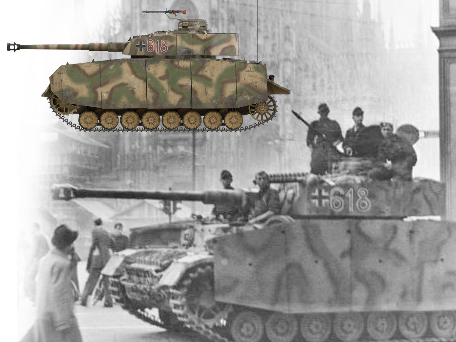 PzKpfw IV - Panzer 4 - Ausf H - 618 3D model_1