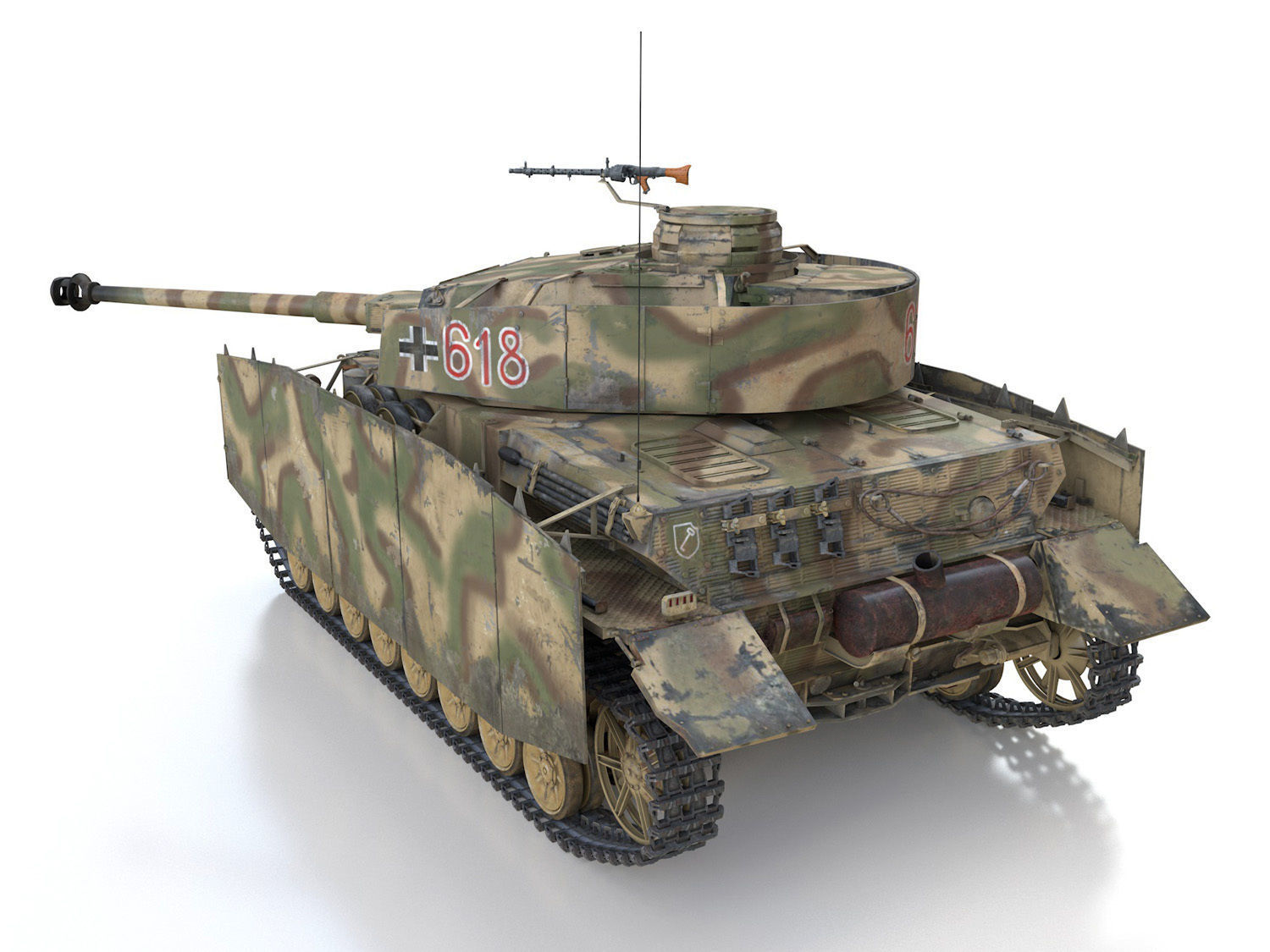 PzKpfw IV - Panzer 4 - Ausf H - 618 3D model_5
