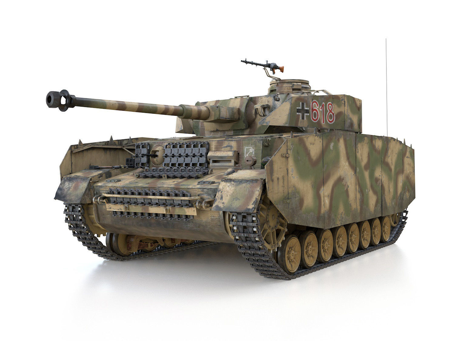 PzKpfw IV - Panzer 4 - Ausf H - 618 3D model_2