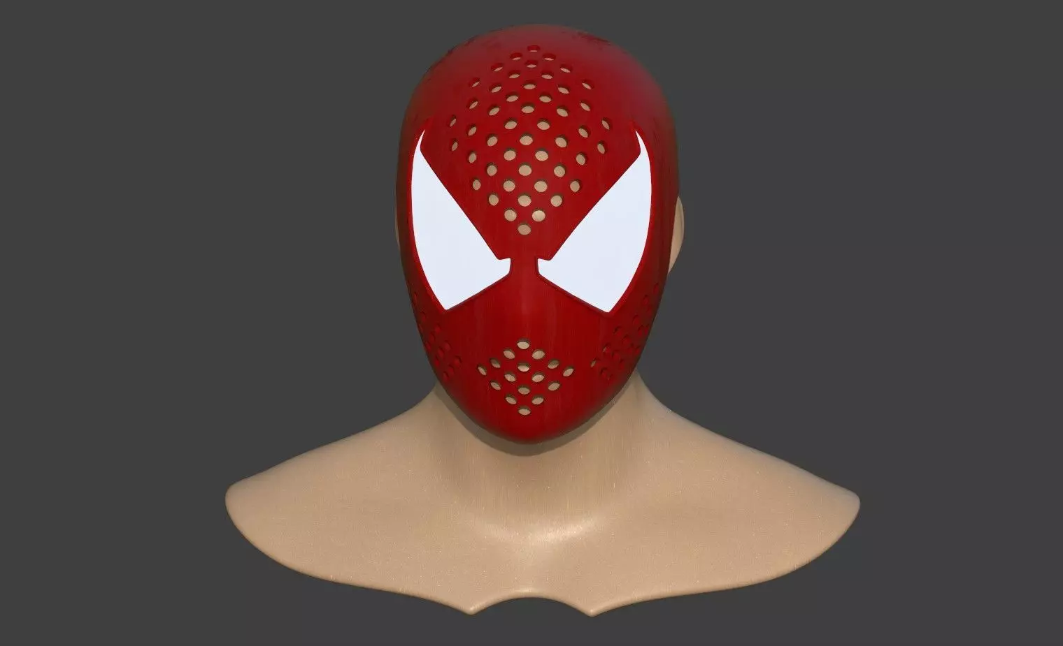 Spiderman Scarlet Faceshell ps4 3D print model_0