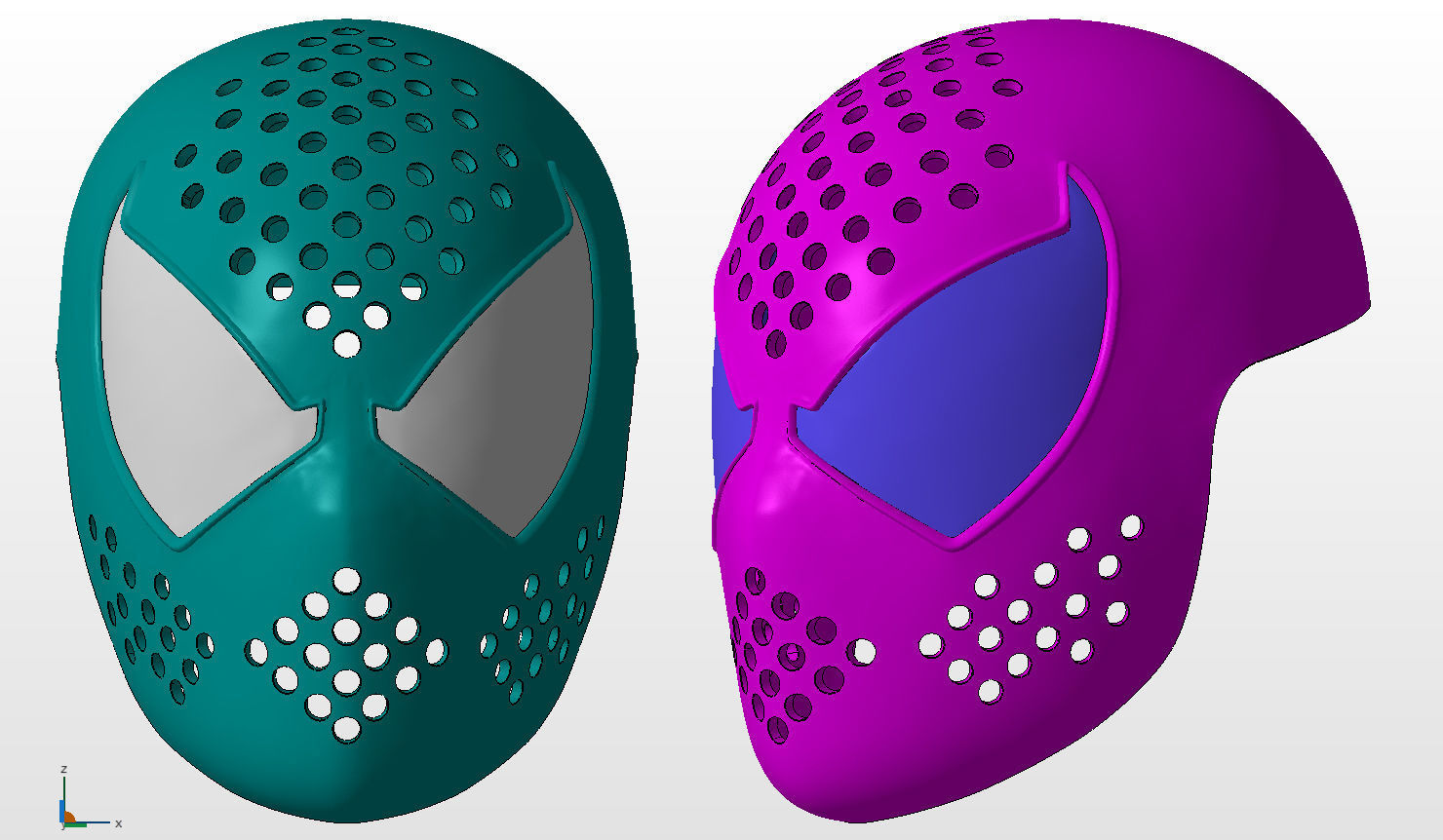 Spiderman Scarlet Faceshell ps4 3D print model_4