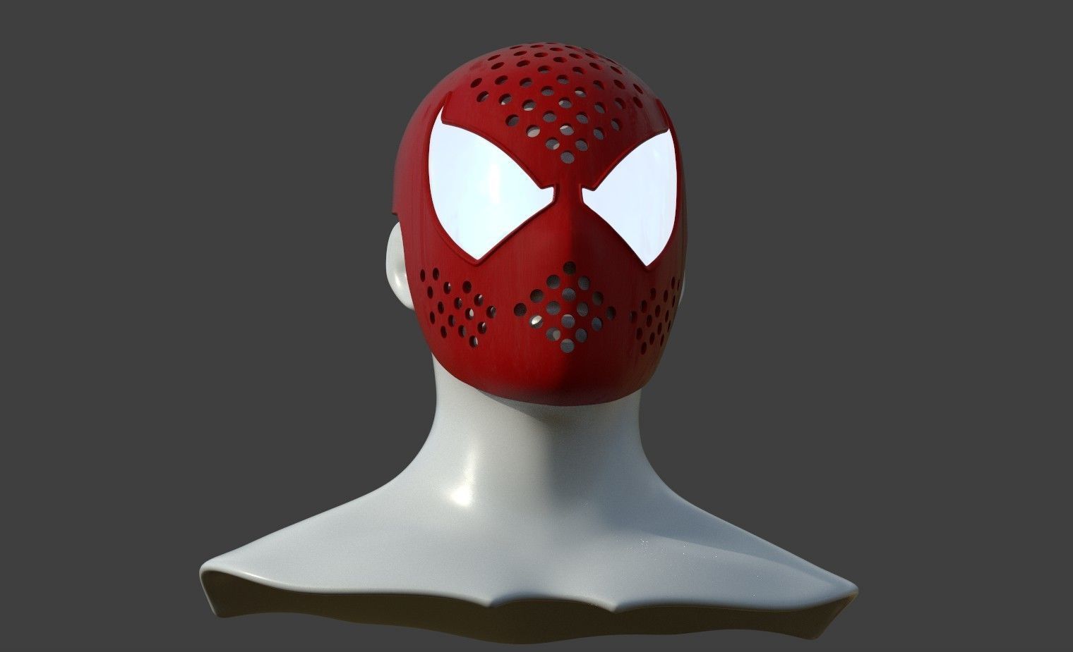 Spiderman Scarlet Faceshell ps4 3D print model_3